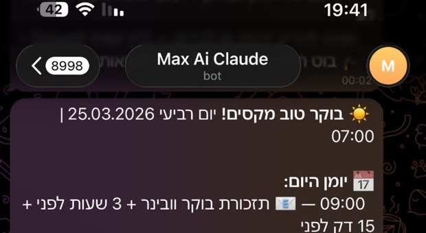 בריף הבוקר בטלגרם, מהמערכת עצמה